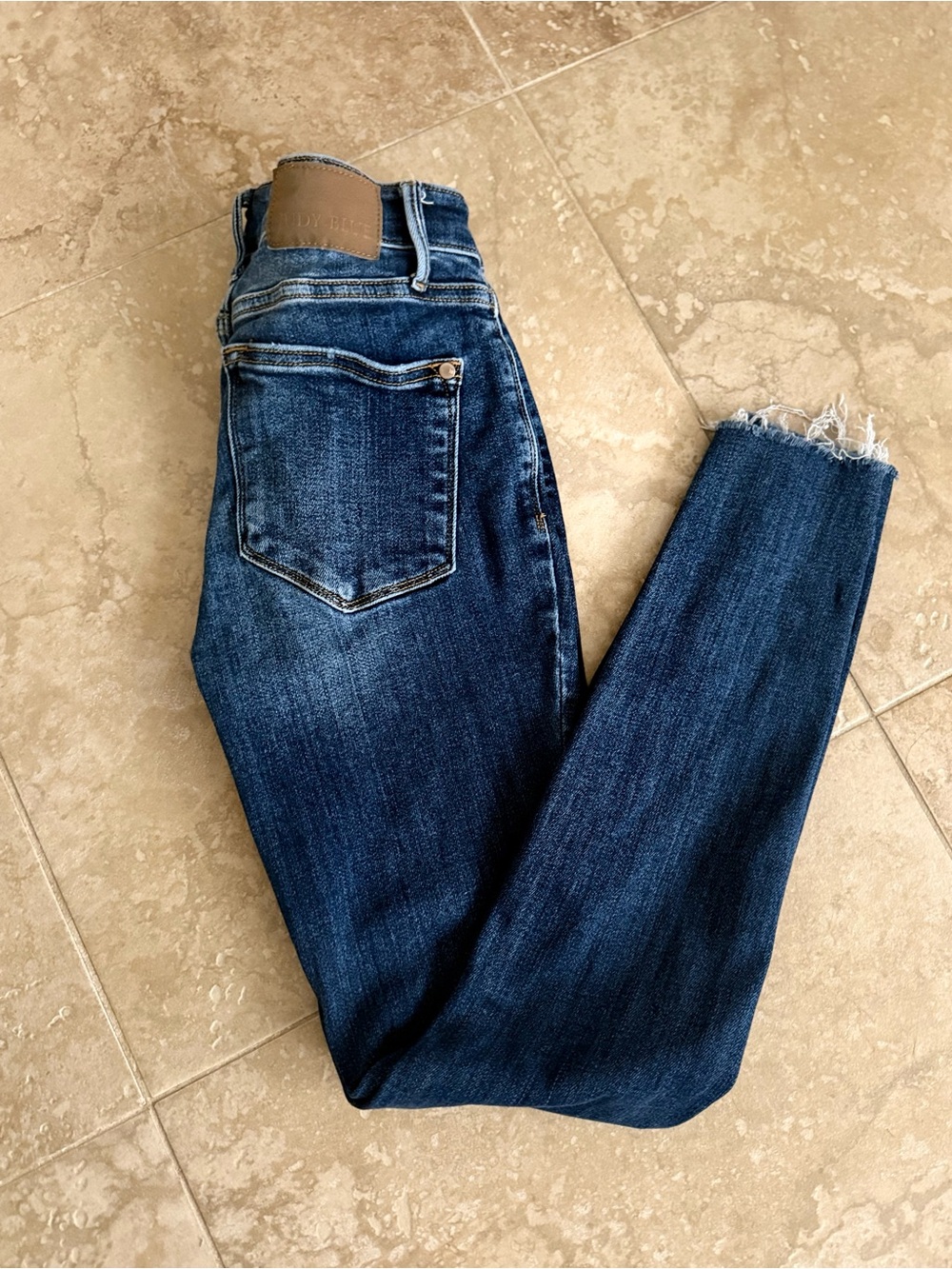 Jude Blue Women's Dark Blue Denim Jeans - Classic High-Rise Skinny
